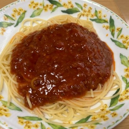 こんばんは♪
昨日はつくれぽありがとうございました✨トマトソースパスタにしました❗️美味しかったです❣️ご馳走様でした(*^o^*)